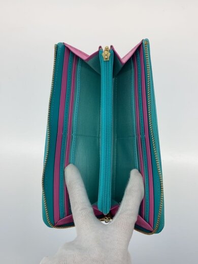 商品画像：長財布/--/GRN/無地/レディース 4