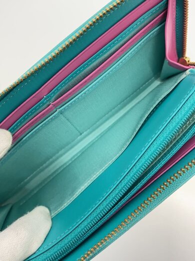 商品画像：長財布/--/GRN/無地/レディース 6