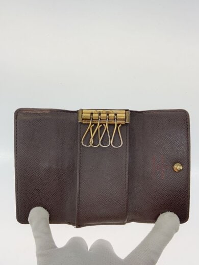 商品画像：ミュルティクレ4_ダミエ・エベヌ/レザー/BRW/総柄/レディース 4