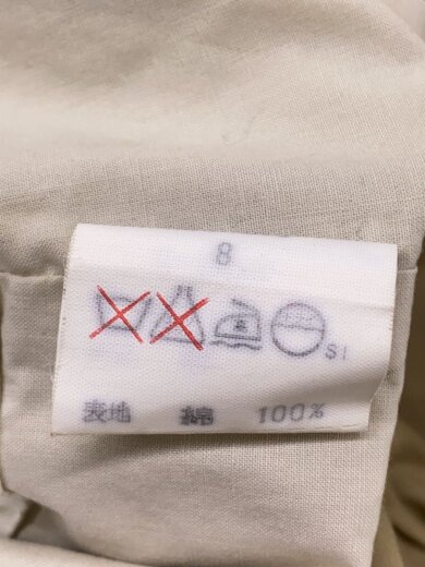 商品画像：ステンカラーコート/8/コットン/BEG/無地/FF069-100 4