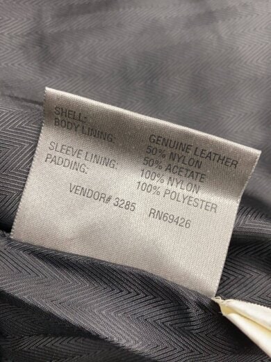 商品画像：レザージャケット・ブルゾン/M/レザー/BLK 4