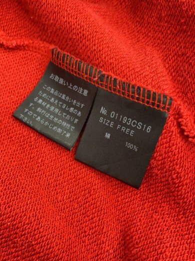 商品画像：HELLO BEAR pt ビッグSW/スウェット/FREE/コットン/RED/プリント/01193CS16 4