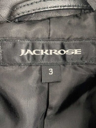 商品画像：レザージャケット・ブルゾン/M/羊革/BLK/無地/23AW-JRB08 3