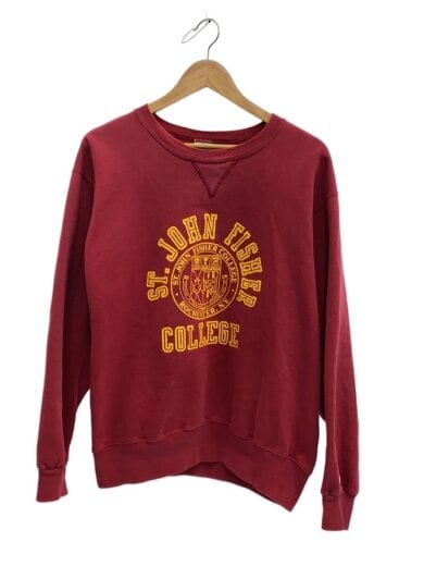 商品画像：90s カレッジスウェット/スウェット/L/コットン/RED/プリント 1