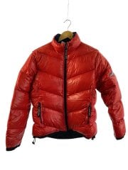 ダウンジャケット/L/ナイロン/RED/無地