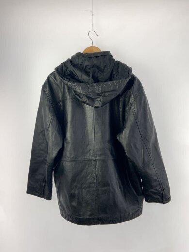 商品画像：GRAHAM LAND/レザージャケット・ブルゾン/M/牛革/BLK/無地 2