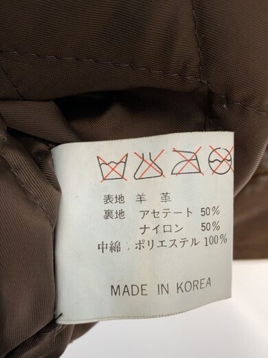商品画像：HANAI/フライトジャケット/LL/羊革/BRW/無地 4