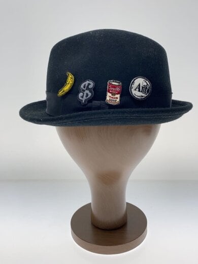 商品画像：ハット/--/ウール/BLK/無地/メンズ 2