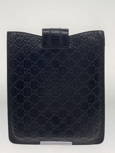 商品画像：グッチシマ/iPadケース/シワ有/小物/レザー/BLK/総柄/メンズ/256575 2