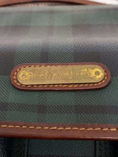 商品画像：ブラックウォッチ/ショルダーバッグ/レザー/GRN/チェック 5