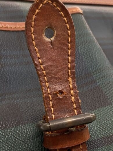 商品画像：ブラックウォッチ/ショルダーバッグ/レザー/GRN/チェック 7