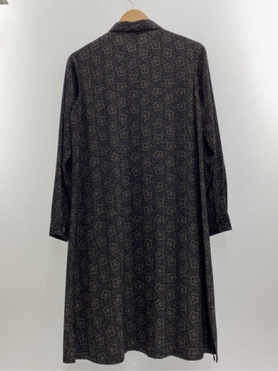 商品画像：長袖ワンピース/1/ポリエステル/BLK/花柄/00020717 2