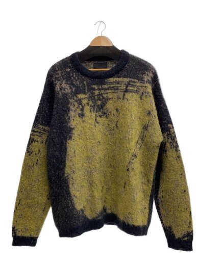 商品画像：JACQUARD MOHAIR SWEATER/3/ナイロン/YLW/総柄/YK24FW0815S 1