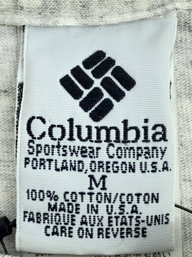 画像：ColumbiaTシャツ/M/コットン/GRY/アニマル/90s/USA/ブラックバス/カラープリント//4