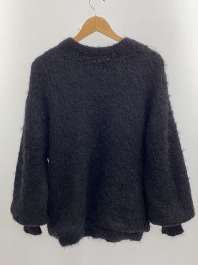 商品画像：カーディガン(厚手)/FREE/ナイロン/BLK/無地/22aw/モヘヤ 2