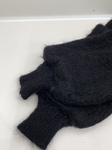 商品画像：カーディガン(厚手)/FREE/ナイロン/BLK/無地/22aw/モヘヤ 6