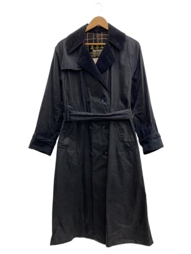 商品画像：89年製 TRENCH COAT/トレンチコート/34/コットン/NVY/無地/A605/背面小穴有 1