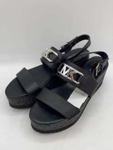 商品画像：Faux Leather Flatform Sandal/--/BLK/レザー// 2