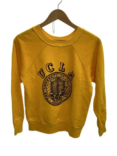 商品画像：FL Robinson/ラグランスウェット/UCLA/カレッジロゴ/フロッキープリント/8/S/アクリル/YLW 1