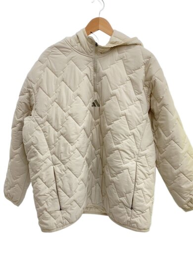 商品画像：ビヨンド ザ コース キルト ハーフジップ フーディジャケット/XL/ナイロン/CRM/JM9598// 1