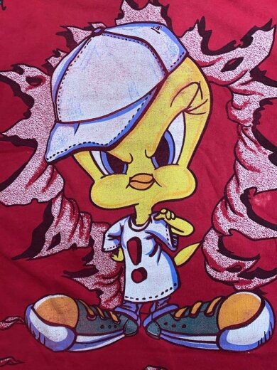 商品画像：90s/トゥイーティー/USA製/シングルステッチ/Tシャツ/--/コットン/RED 7