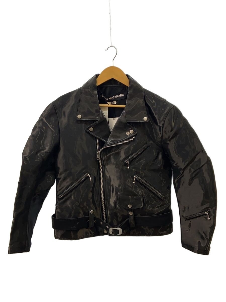 JUNYA WATANABE COMME des GARCONS / 24SS/バイカージャケット/ダブルライダースジャケット/S/コットンポリ/ブラック/JM-J027