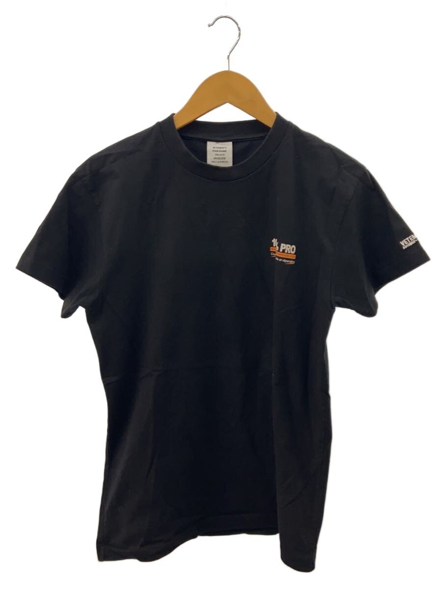 VETEMENTS / Tシャツ/XS/ブラック/プリント/MAH18TR17/17AW/100％ PRO TEE