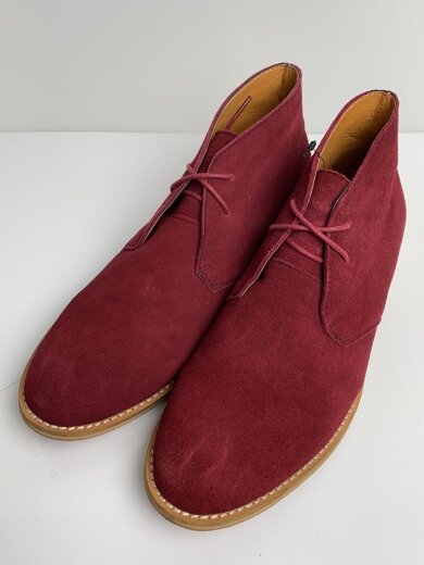 商品画像：チャッカブーツ/L/レッド/デザードブーツ/スウェード/AAA-4309-B 2