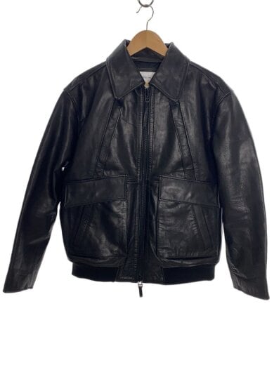 商品画像：HOTEL PALACE/レザージャケット・ブルゾン/L/牛革/ブラック/668-5213201 1