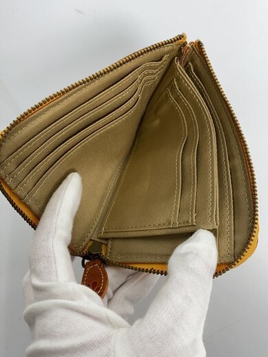 商品画像：ミニウォレット/カードケース/牛革/ブラウン/花柄型押し/レディース/0038953/財布 4