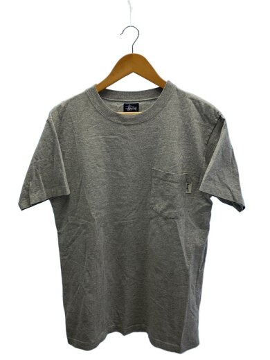 商品画像：ポケTシャツ/M/コットン/グレー/USA製/胸ポケット付き/ 1