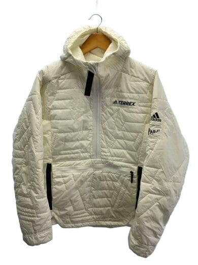 商品画像：中綿ジャケット/M/ナイロン/ホワイト/GQ3695/ヨゴレ有 1