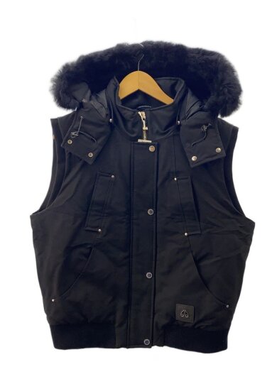 商品画像：フーデッドダウンベスト/XL/ポリエステル/ブラック/007919/2WAYダウンベスト 1