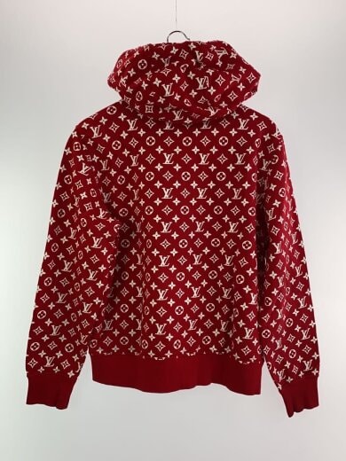 商品画像：17AW/×Supreme/ボックスロゴ/パーカー/S/レッド/モノグラム/HDY91WJIU 2