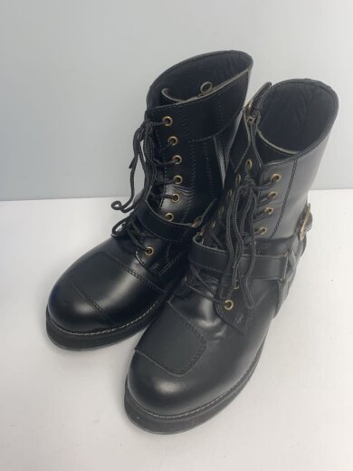 商品画像：WILD WIND/レースアップブーツ/25.5cm/ブラック/サイドジップ/ワイルドウィング// 2