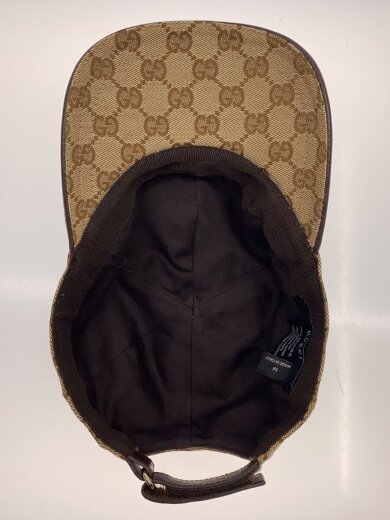 商品画像：GG柄キャップ/M/GGキャンバス/ベージュ/総柄/ベースボールキャップ 4