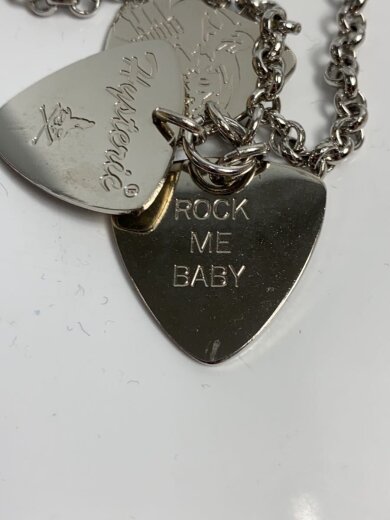 商品画像：3連ピックネックレス/ヂルバー/3連ピックプレート/トップ有/メンズ 5