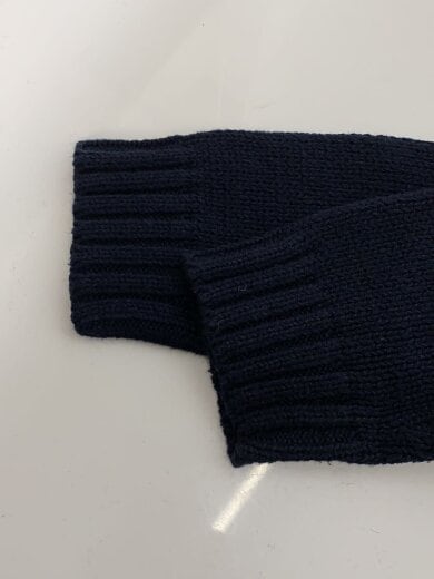 商品画像：ハイネックボタンニット/セーター/L/コットン/ネイビー/国旗 4