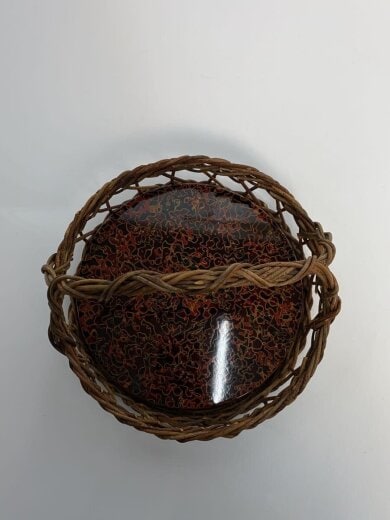 商品画像：アケビカゴ/ブラウン/津軽塗底板 5