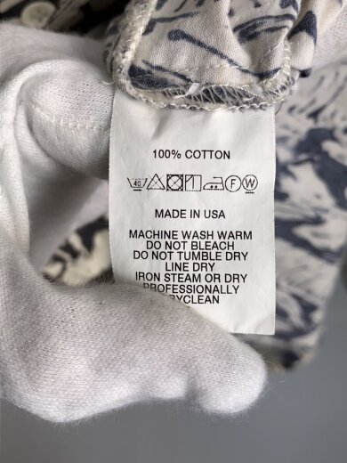 商品画像：Painter Shirt/ペインターシャツ長袖シャツ/S/コットン/ホワイト/総柄 5