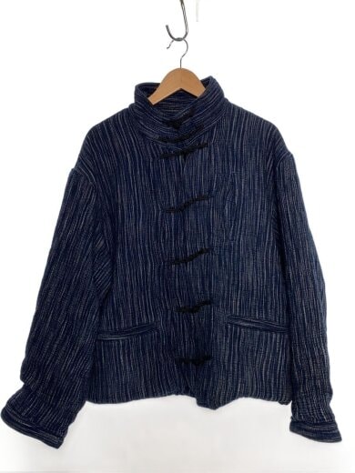 商品画像：KASURI CHINESE JACKET/カスリチャイナジャケット/3/コットン/インディゴ/絣刺し 1
