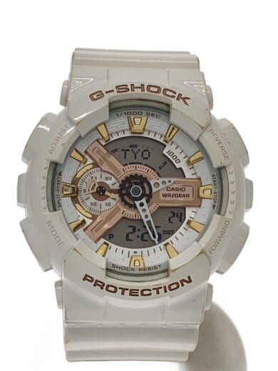 商品画像：G-SHOCK/クォーツ腕時計/デジアナ/ホワイト/GA-110LC/使用感有// 1