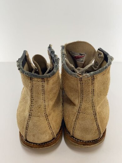 商品画像：モックトゥブーツ/ワークブーツ/US7.5/ベージュ/スウェード/刺繍タグ/ダメージ有// 5