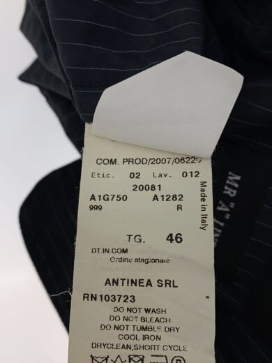 商品画像：テーラードジャケット/--/ポリエステル/BLK/ストライプ 4