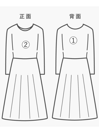 商品画像：半袖ワンピース/M/ポリエステル/GRY 8