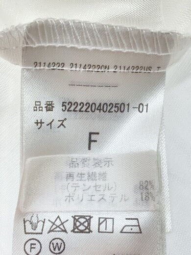 商品画像：ノースリーブワンピース/--/ポリエステル/WHT 4