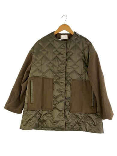 商品画像：キルティングジャケット/FREE/ポリエステル/KHK/無地 1