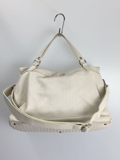 商品画像：ショルダーバッグ/レザー/WHT/無地/004108 3