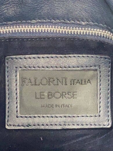 商品画像：編み込み/ショルダーバッグ/レザー/NVY/無地 5