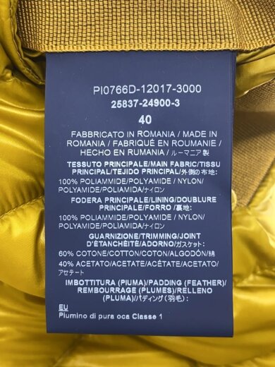 商品画像：ダウンベスト/40/ナイロン/YLW/無地/PI0766D-12017-3000 4